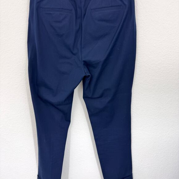 J. Jill Womens Premium Bi Stretch Pants Size 14 Tall Minimal Neutral Office Blue - Picture 3 of 7